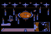 Aliants: The Desperate Battle For Earth! for Atari 8-bit - There's the landing pad...