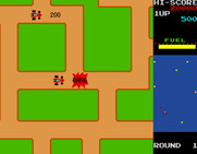 Rally-X for Arcade - Bang! I ran into another car...