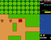 Rally-X for Arcade - Crash! I failed at the bonus round.