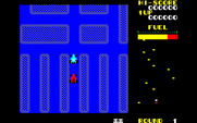 Rally-X for Fujitsu FM-7 - Game start.