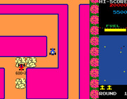 New Rally-X for Arcade - Use the smoke screen to temporarily block the red cars.