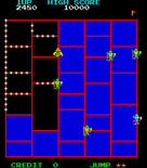 Amidar for Arcade - Almost all of the sections are filled in!