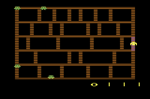 Amidar Atari 2600 Screenshot: Starting screen.