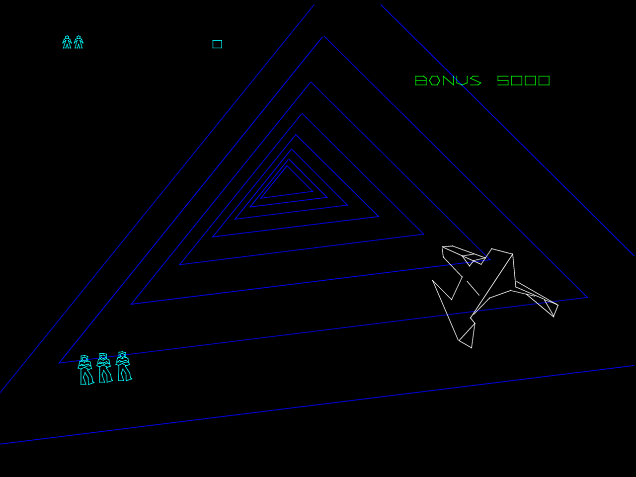 Adventures of Major Havoc, The Arcade Screenshot: Game start.