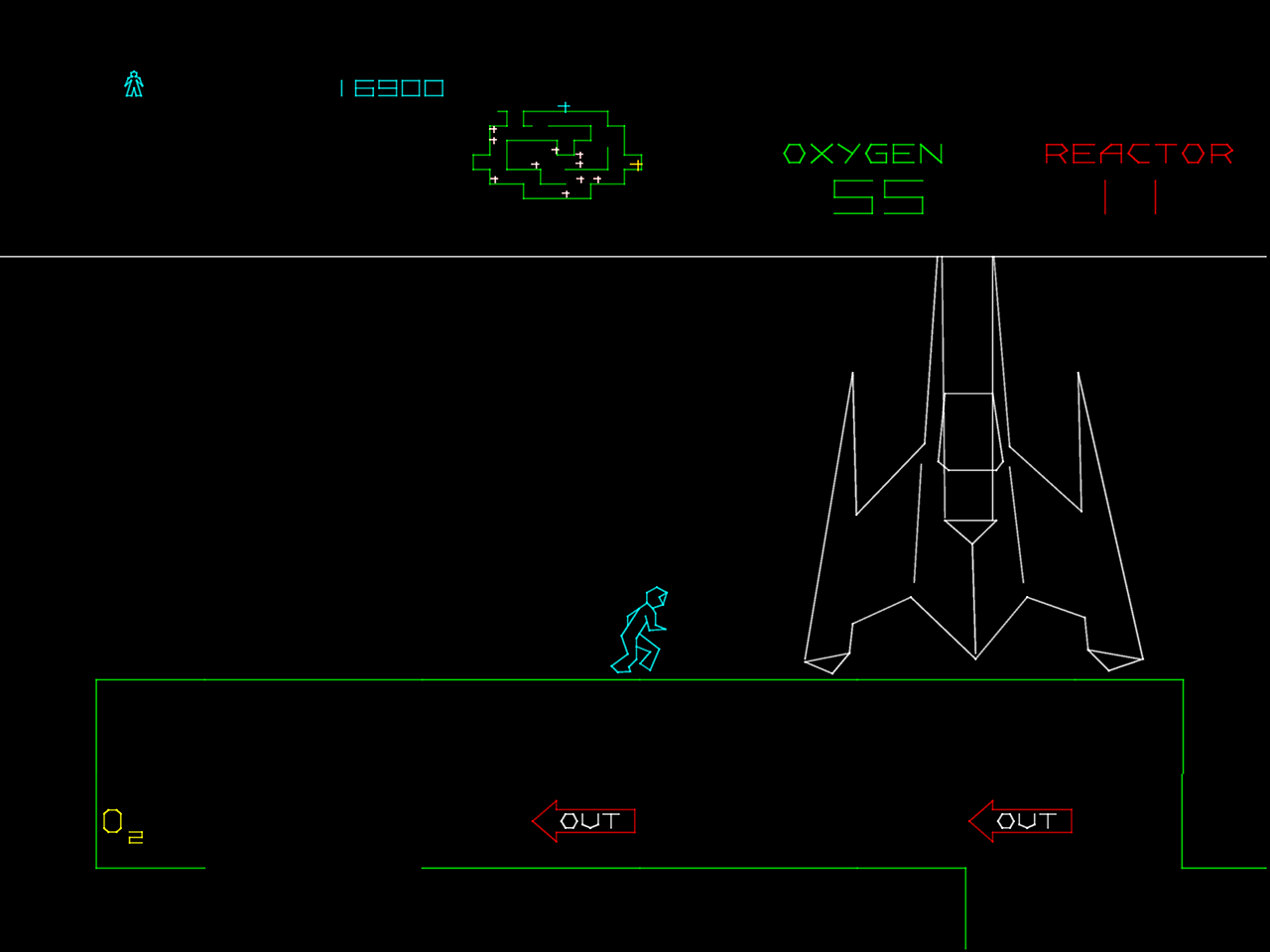 Adventures of Major Havoc, The Arcade Screenshot: Almost out of here and on to the next level...