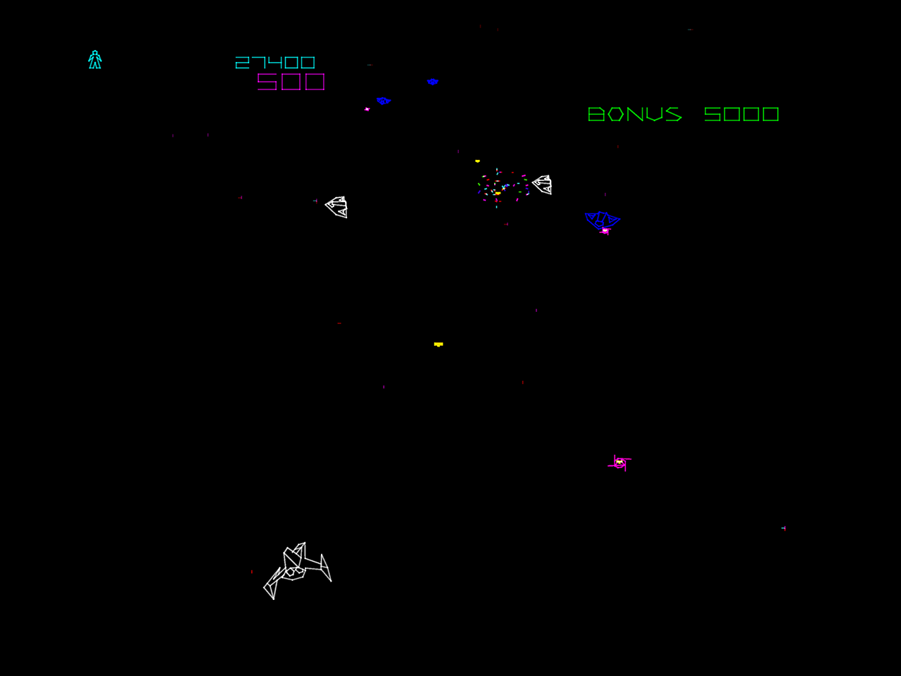 Adventures of Major Havoc, The Arcade Screenshot: Blasting more ships...
