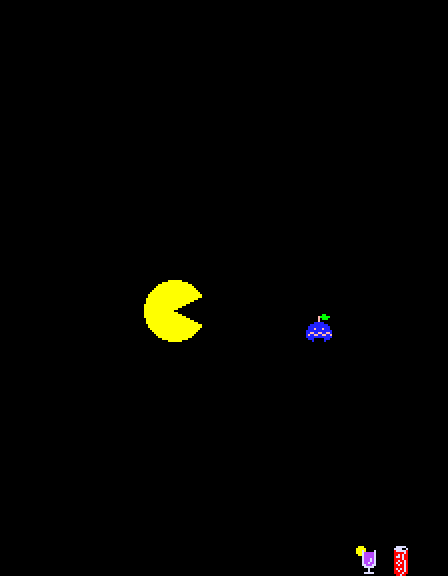 Pac-Man Plus Arcade Screenshot: The between level animation.