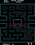 Pac-Man Plus for Arcade - Game over.