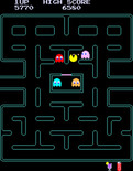 Pac-Man Plus for Arcade - Only a few dots left...can Pac-Man get them?