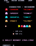 Pac-Man Plus for Arcade - Game attract mode.