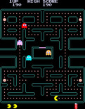Pac-Man Plus for Arcade - Pac-Man munches on some dots...