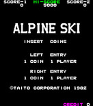 Alpine Ski for Arcade - Game attract mode.
