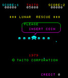 Lunar Rescue for Arcade - Title screen.