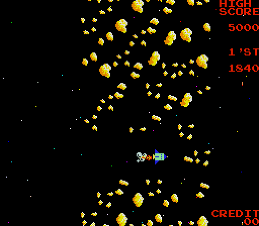 Moon Shuttle Arcade Screenshot: Almost made it!
