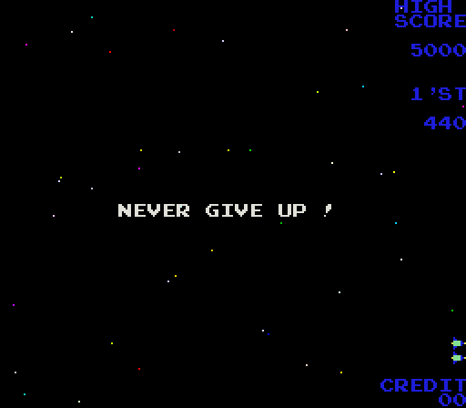 Moon Shuttle Arcade Screenshot: I crashed into an asteroid!