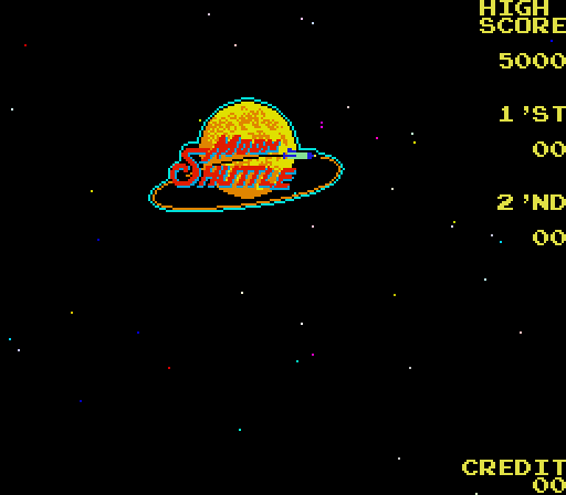 Moon Shuttle Arcade Screenshot: Title screen 2.