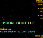 Moon Shuttle for Arcade - Title screen.