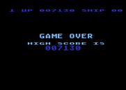 Moon Shuttle for Atari 8-bit - Game over.