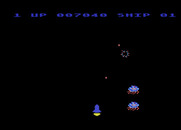 Moon Shuttle for Atari 8-bit - Another enemy destroyed...