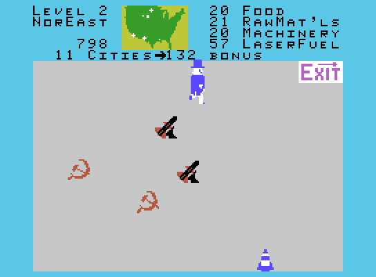 War Room ColecoVision Screenshot: I have some missiles stored here...