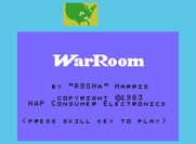 War Room for ColecoVision - Title screen.