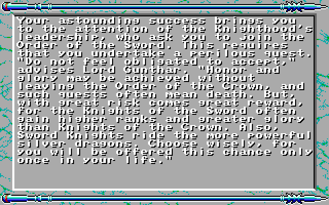 DragonStrike Amiga Screenshot: I've had great success thus far!