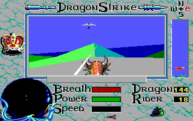DragonStrike Amiga Screenshot: Prepare to take flight!