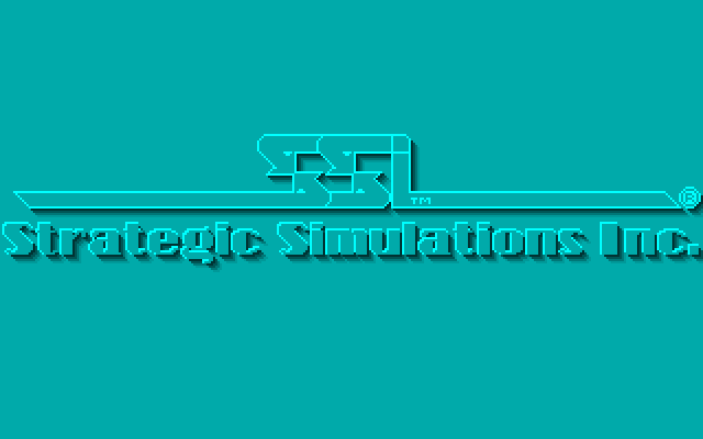 DragonStrike Amiga Screenshot: SSI logo.