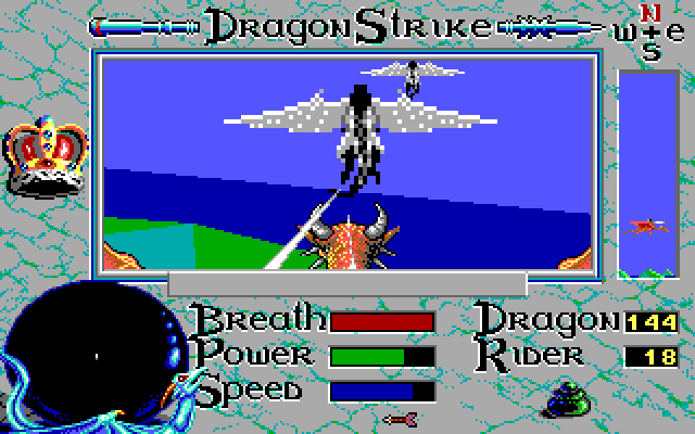 DragonStrike Amiga Screenshot: Attacking opponents...