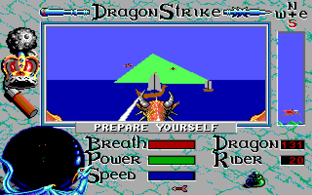 DragonStrike Amiga Screenshot: Entering the next battle...