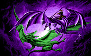 DragonStrike for Amiga - Title screen graphics.