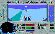 DragonStrike for Amiga - Enemy dragon attacks!