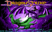 DragonStrike for Amiga - Title screen.