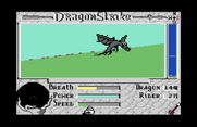 DragonStrike for Commodore 64 - Another enemy dragon appears...