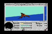 DragonStrike for Commodore 64 - My fire breath is ready, take aim and fire quickly!