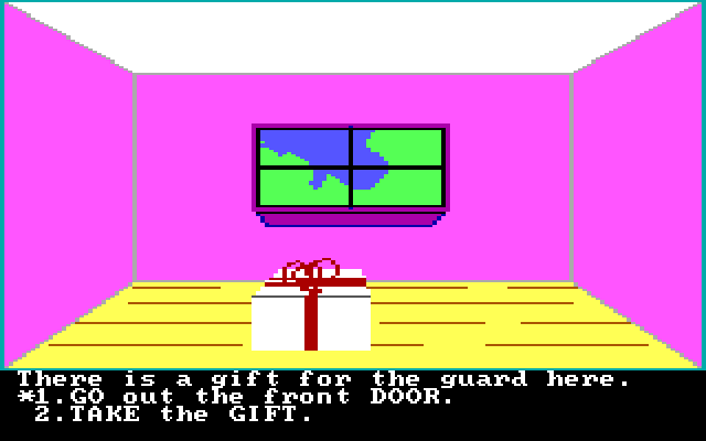 Troll's Tale IBM PC/Compatibles Screenshot: I found a present!