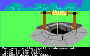 Troll's Tale for IBM PC/Compatibles - Hmm, a well...head down it, or a different direction?
