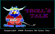 Troll's Tale for IBM PC/Compatibles - Title screen.