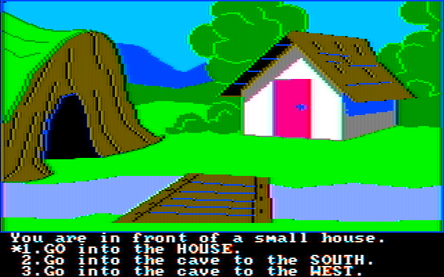 Troll's Tale IBM PC/Compatibles Screenshot: There's a small house here...