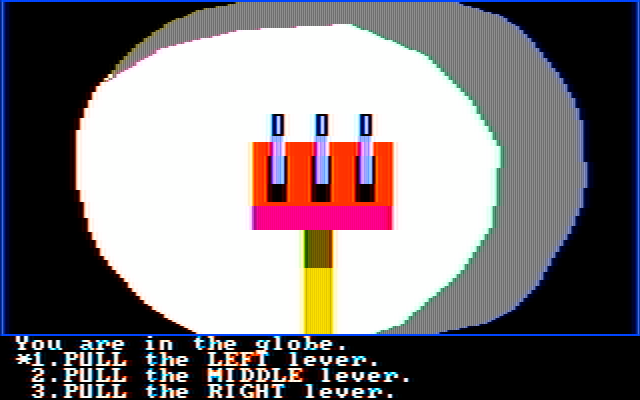 Troll's Tale IBM PC/Compatibles Screenshot: Pull a lever to find out what happens...