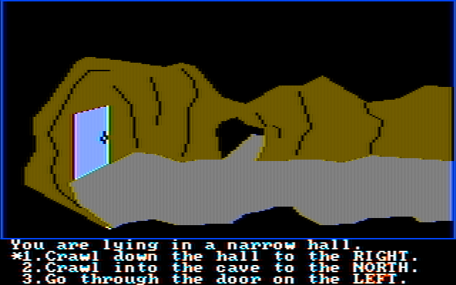 Troll's Tale IBM PC/Compatibles Screenshot: Hmm, which path should you follow?