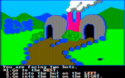 Troll's Tale for IBM PC/Compatibles - There are two huts here...