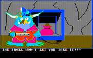 Troll's Tale for IBM PC/Compatibles - The troll doesn't let you take things...