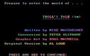Troll's Tale for IBM PC/Compatibles - Game credits.