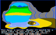 Troll's Tale for IBM PC/Compatibles - Maybe I shouldn't explore the dark area of the cave...