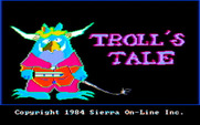 Troll's Tale for IBM PC/Compatibles - Title screen.