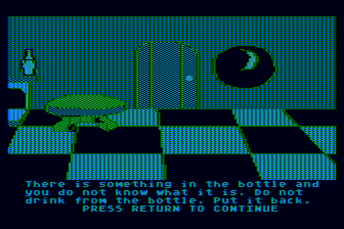 Troll's Tale Atari 8-bit Screenshot: In the troll's room...