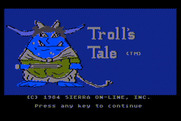Troll's Tale for Atari 8-bit - Title screen.