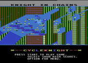 Cycle Knight for Atari 8-bit - Game demo mode.