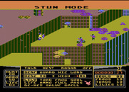 Cycle Knight for Atari 8-bit - Pull up the menu to perform some actions or talk...
